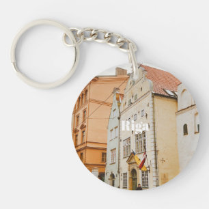Riga-Stadtansicht Flexibler Photo-Magnet Schlüsselanhänger