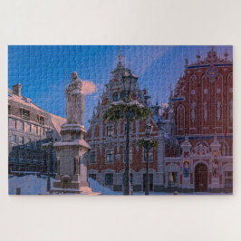 Riga Town Hall Platz im Winter