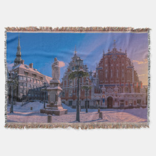 Riga Town Hall Platz im Winter Decke