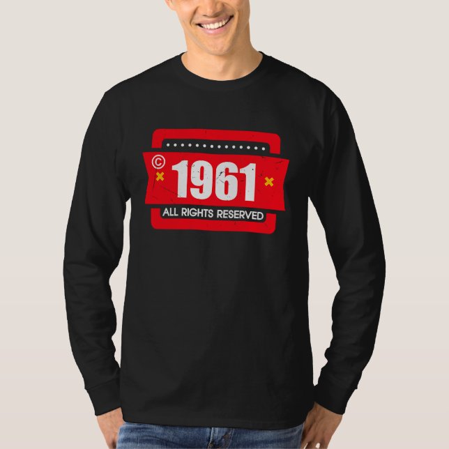 right 1961 All Rights Reserve T-Shirt (Vorderseite)