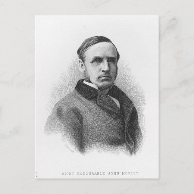Right Honorable John Morley Postkarte (Vorderseite)