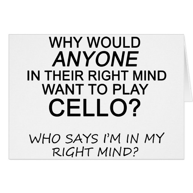 Right Mind Cello (Vorderseite (Horizontal))