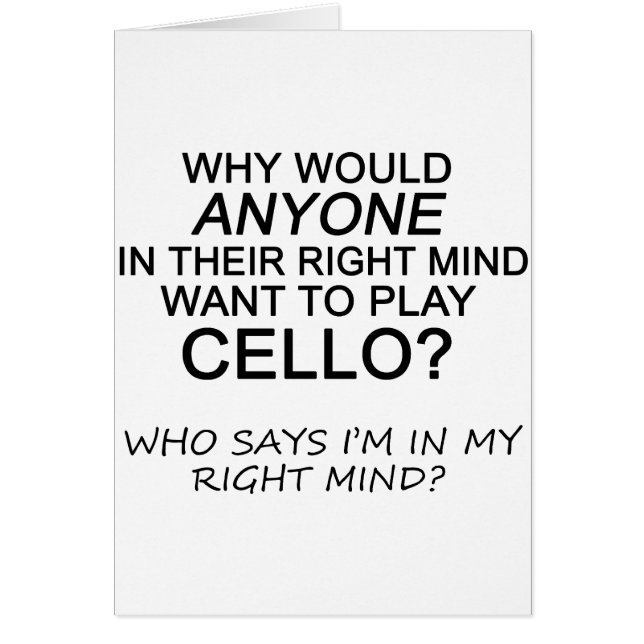Right Mind Cello (Vorne)