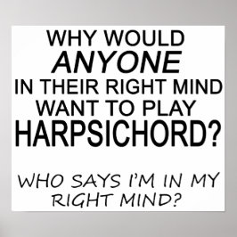 Right Mind Harpsichord Poster