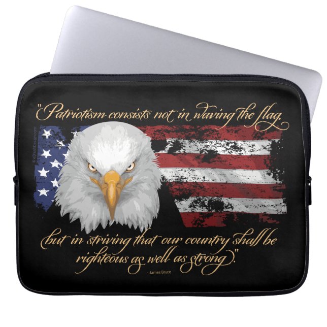 Righteous Patriotism Laptopschutzhülle (Vorderseite)