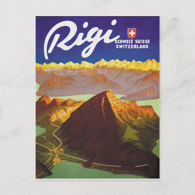 Rigi-Berg, Schweiz Postkarte (Vorderseite)