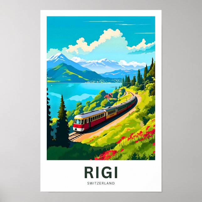 Rigi Switzerland Travel Print Poster (Vorne)
