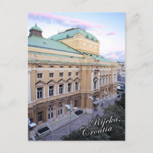 Rijeka, Croatie carte postale vue ville