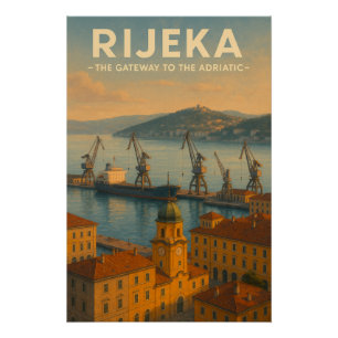 RIJEKA — DAS TOR ZUR ADRIA POSTER