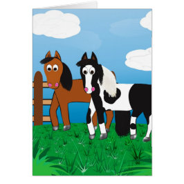 Riki und J.R. Postkarte