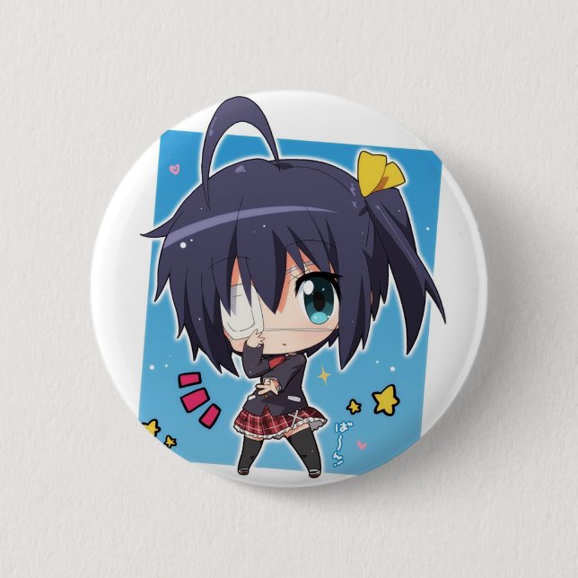 Rikka Takanashi chibi ,(Chuunibyou_Anime) Button (Vorderseite)