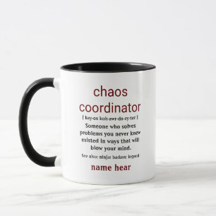 RILEY Chaos Koordinator Definition Office-Mitarbei Tasse