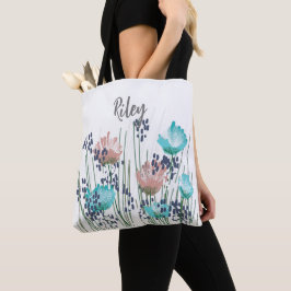 Riley Floral Monogram Tasche