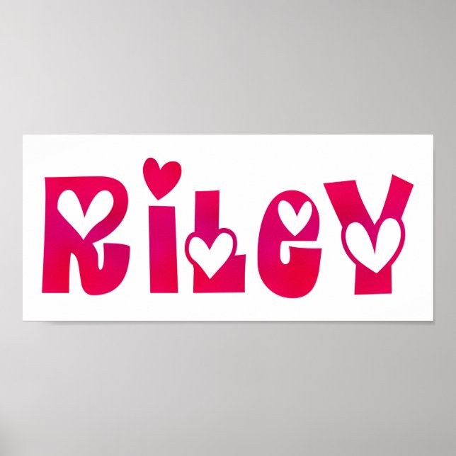 Riley in Hearts Poster (Vorne)
