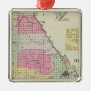 Riley Landkreis, Kansas Silbernes Ornament