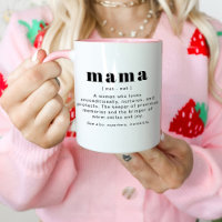 RILEY Modern Niedlich Mama Definition Mother Day