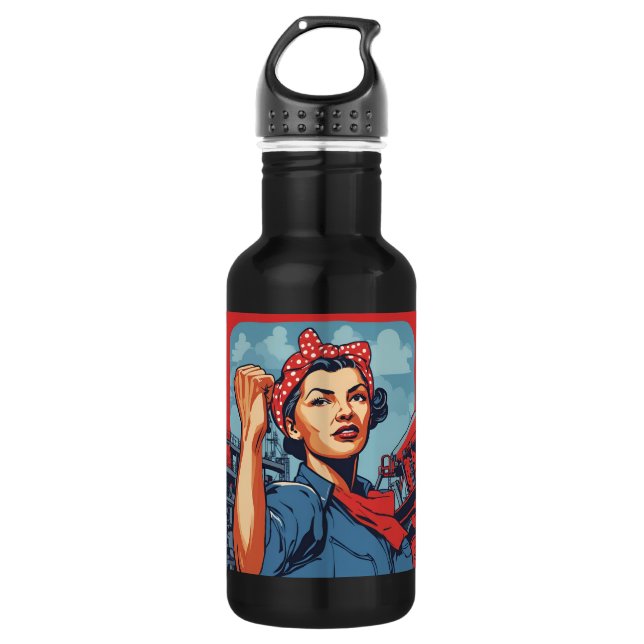 Riley-Rose Edelstahlflasche (Vorderseite)