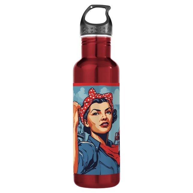 Riley-Rose Edelstahlflasche (Vorderseite)