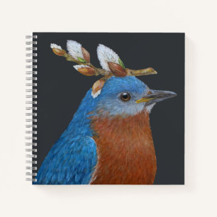 Riley the bluebird Spiral Notebook Notizbuch
