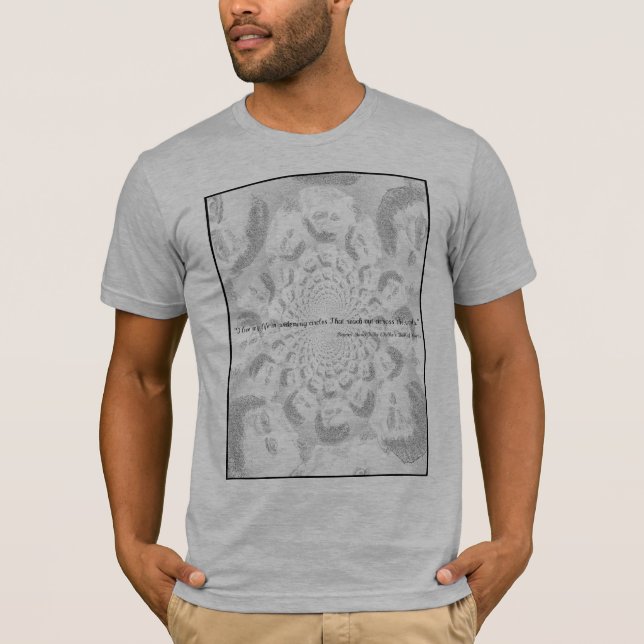 Rilke, "ich lebe mein Leben, bei der Verbreiterung T-Shirt (Vorderseite)