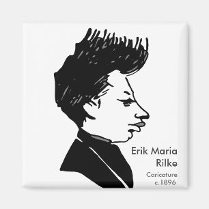 Rilke - Karikatur Magnet