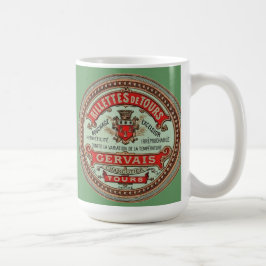 Rillettes de Tours Vintage französische Label-Tass Kaffeetasse