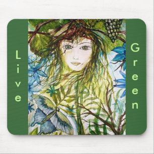 RIMAS WELT, Live, Grün Mousepad