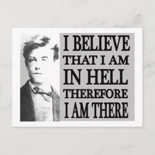 Rimbaud in Hell Postkarte