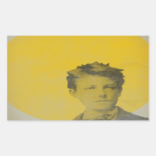 Rimbaud Rechteckiger Aufkleber