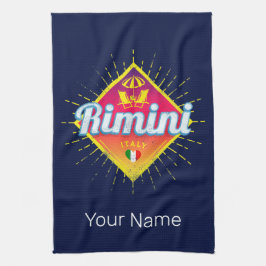 Rimini Emilia-Romagna Italien Retro Sunset Vintag Geschirrtuch