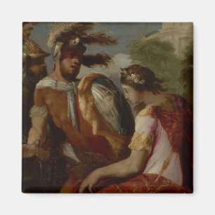 Rinaldo und der Spiegelschild, c.1650-55 Magnet