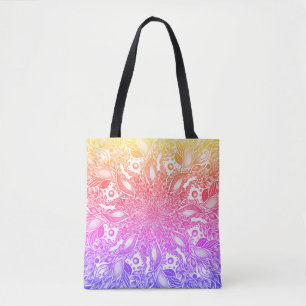 Rinbow ombre mandala tobag tasche