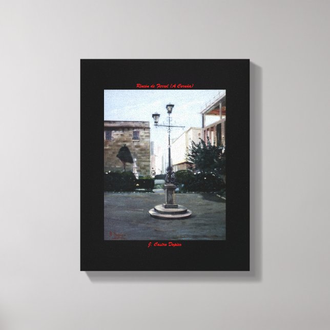 Rincón de Ferrol (A Coruña) Leinwanddruck (Vorderseite)