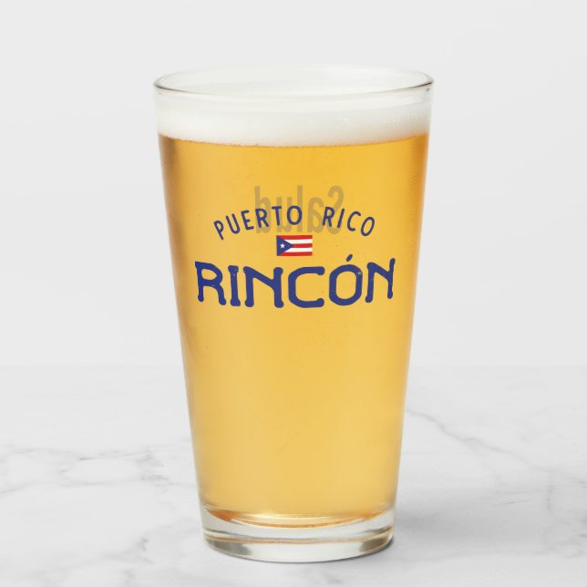 Rincón Puerto Rico Salud Glas (Vorne (Gefüllt))