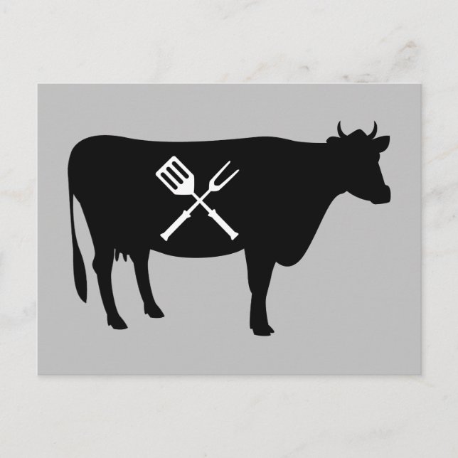 Rind King of Meats Food Lover Postkarte (Vorderseite)
