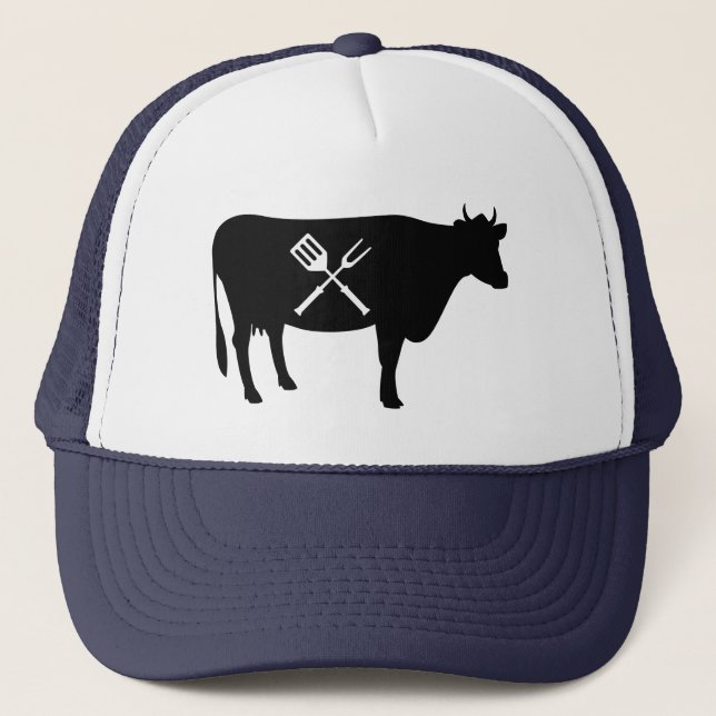 Rind King of Meats Food Lover Truckerkappe (Vorderseite)