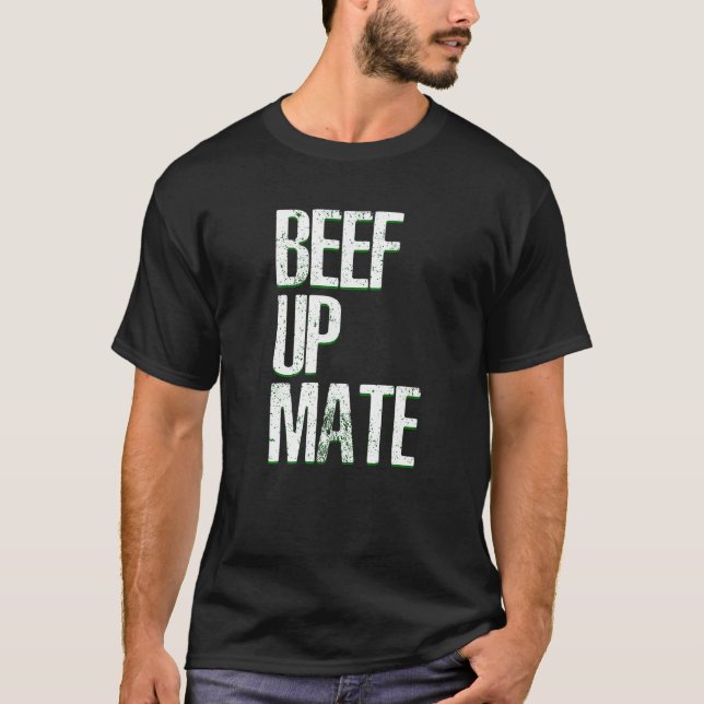 Rind Up Mate Beef Fleisch Barbecue T-Shirt (Vorderseite)