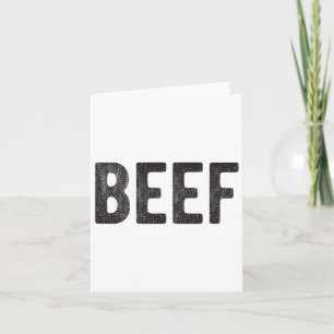 Rindengeschenk für Männer Grillen Fleischliebhaber Karte