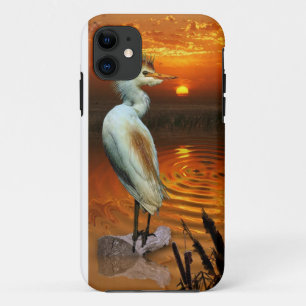 Rinder Egret & Sunset Fantasy iPhone 5 Fall iPhone 11 Hülle