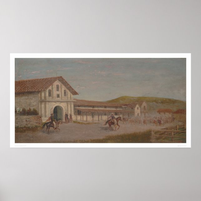 Rinder fuhren bei Mission Dolores, Kalif. (1243) Poster (Vorne)