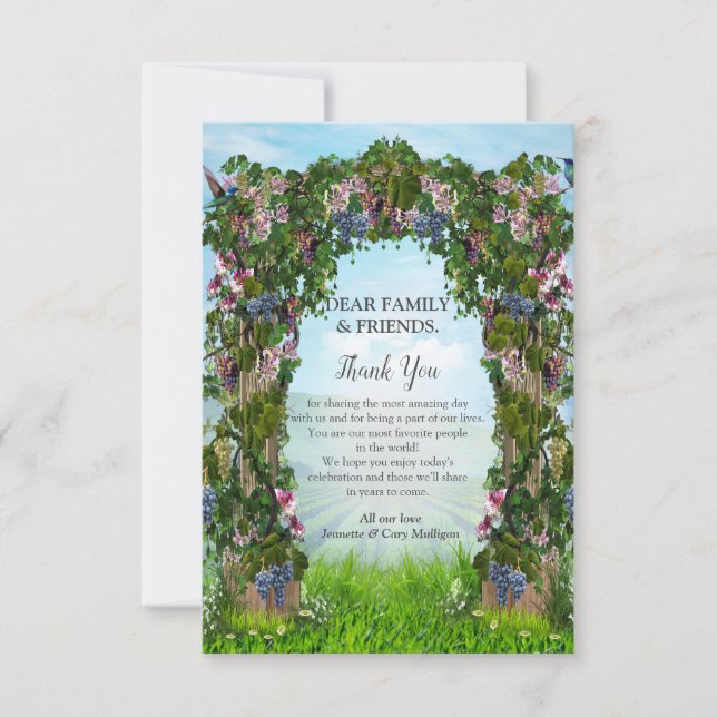Rinder, Honeysuckles und Hummingbirds RSVP Karte (Vorderseite)