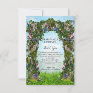 Rinder, Honeysuckles und Hummingbirds RSVP Karte