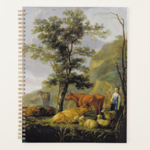 Rinder in der Nähe des Flusses Aelbert Cuyp Planer