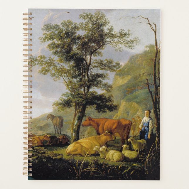 Rinder in der Nähe des Flusses Aelbert Cuyp Planer (Vorderseite)
