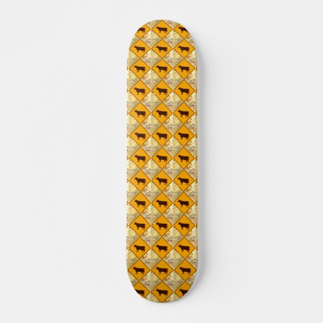 Rinder-Schutzblech gelbe Diamanten-Skateboard Skateboard (Vorne)