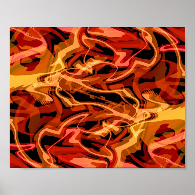 Rinder und Paprikaschoten Poster (Vorne)