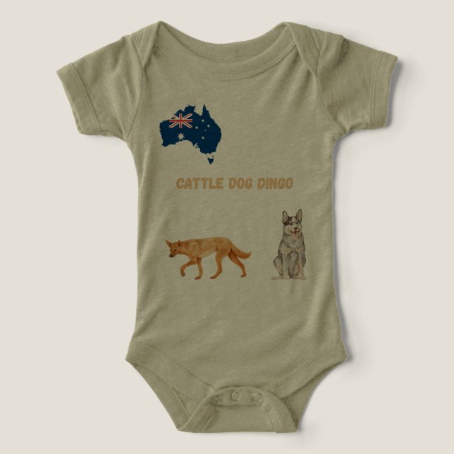 Rinderhund Babyshirt (Design Vorderseite)