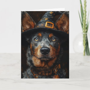 Rinderhund Halloween Feiertagskarte
