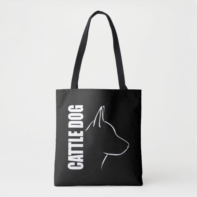 Rinderhund-Profil Hundemutter Tasche (Vorderseite)