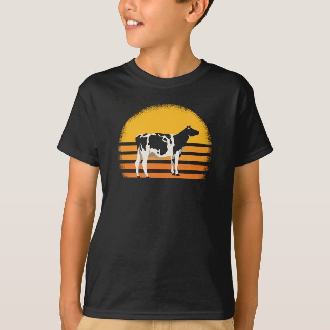 Rinderkühe Bauer T-Shirt (Vorderseite)